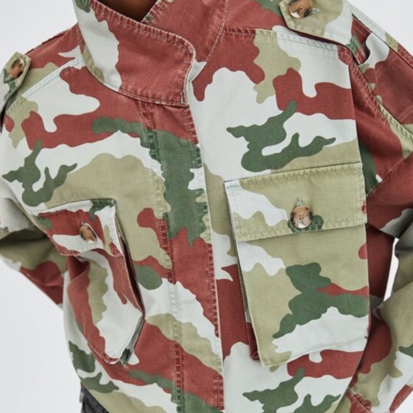 NEW - Zara Trf Camouflage Jacket - Size S - Picture 6 of 13
